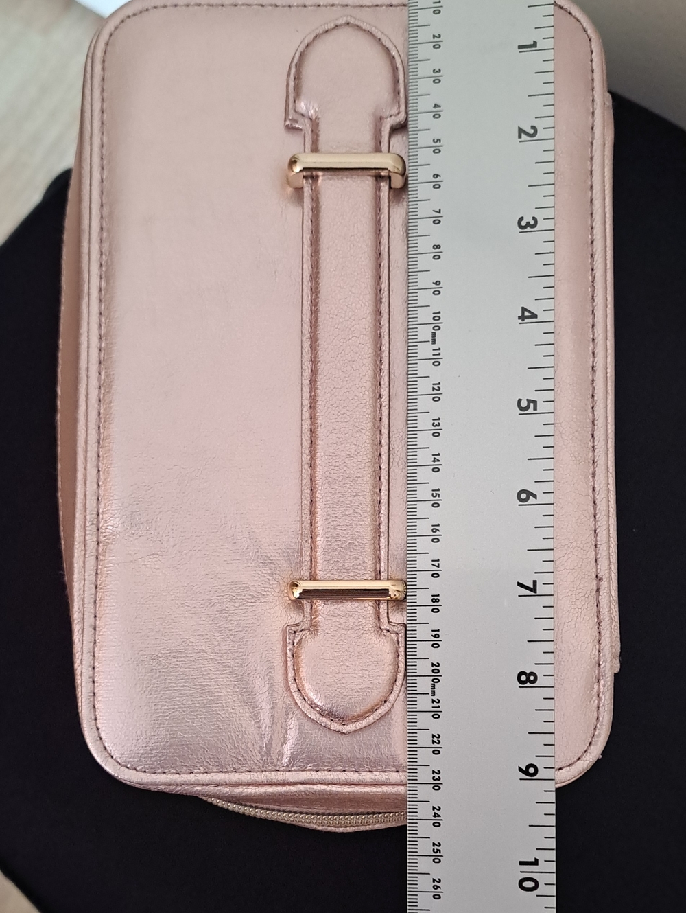 Lancome PARIS Metallic Rose Gold Cosmetic Case - Picture 7 of 9
